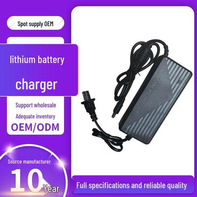 12.6V/16.8V/25.2V Lithium Battery Charger with Fan - Multiple Amperage Options