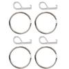 4 Sets EDC Mini Bottle Can Box Opener Knife Multifunction Tool Fish Hook Key Chain