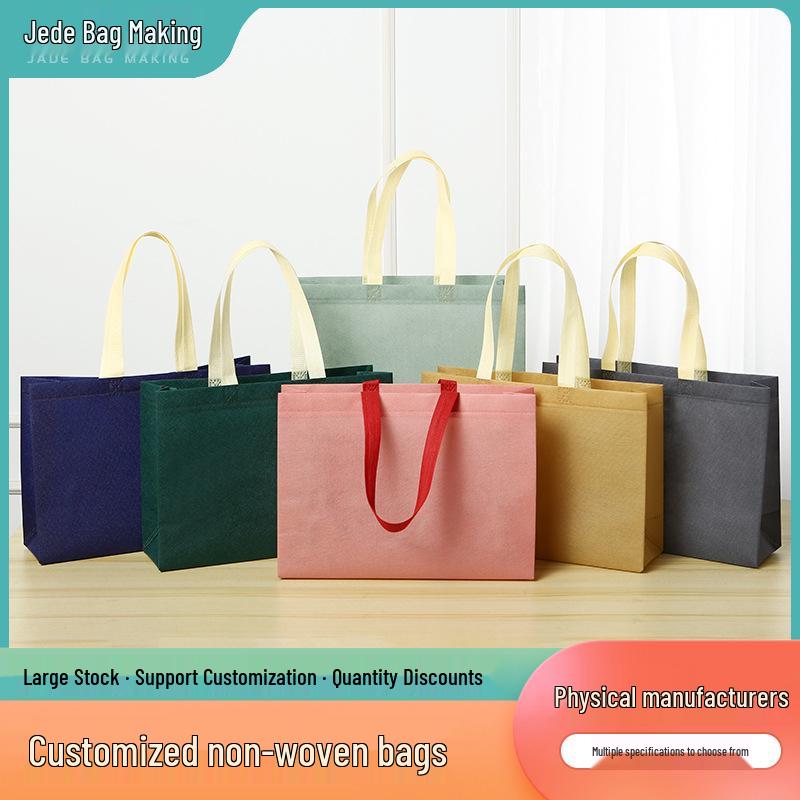 Eco-Friendly Large Capacity Non-Woven Supermarket Tote Bag with Reinforced Base