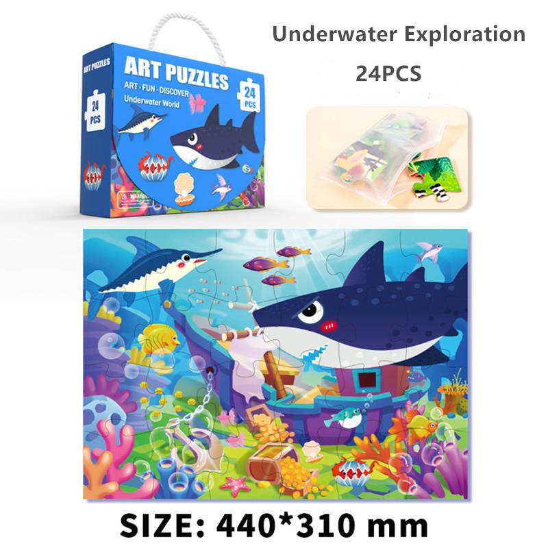 Floor Puzzle for Kids Animal Jigsaw Large Puzzles Ages 3-6 for Kids Learning Preschool Educational Intellectual Development Toys