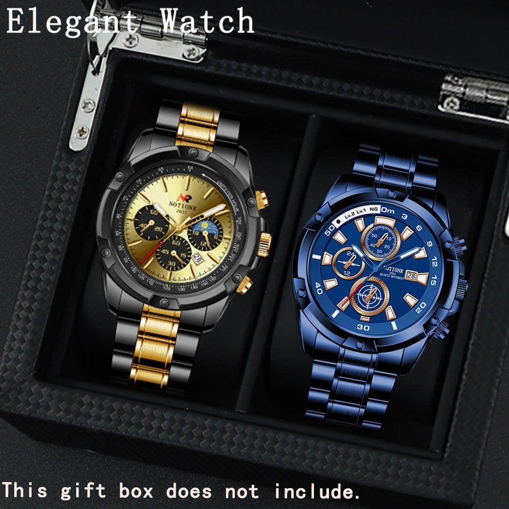 Notionr2-Piece Watch Men S Watch Steel Belt Watch Quartz Watch Sports Men S Watch