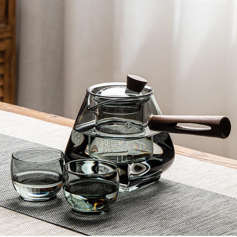 Japanischer Stil Mufeng, Glas-Teekanne, Haushalt hitzebeständig hohe Temperatur, Filtereinsatz, Blumenteekanne, Teeset, Teebereiter