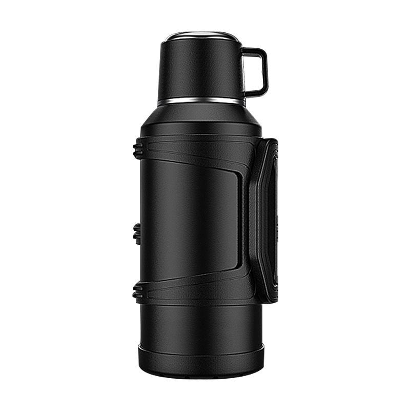 1/4 2L Large Stainless Steel Insulated Water Bottle Camping Travel Kettle Outdoor Sports Portable Car Thermos