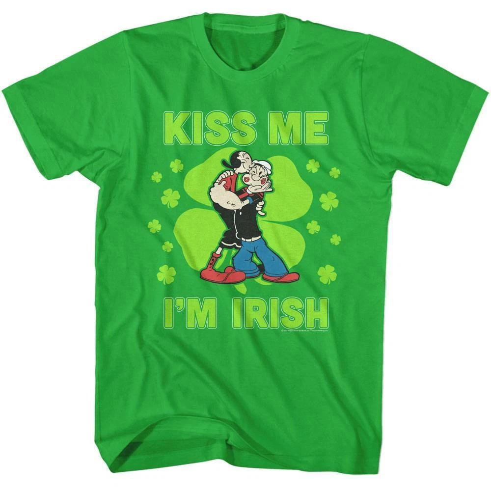 Popeye Kiss Me I m Irish Men s T Shirt 3XL