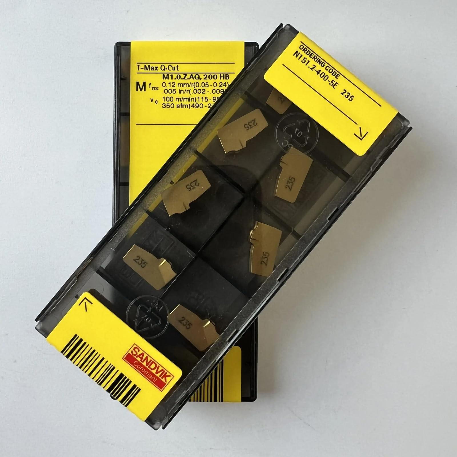 

Original Sandvik / N151.2-400-5E 235 /CNC lathe carbide blade tool 10 Pcs