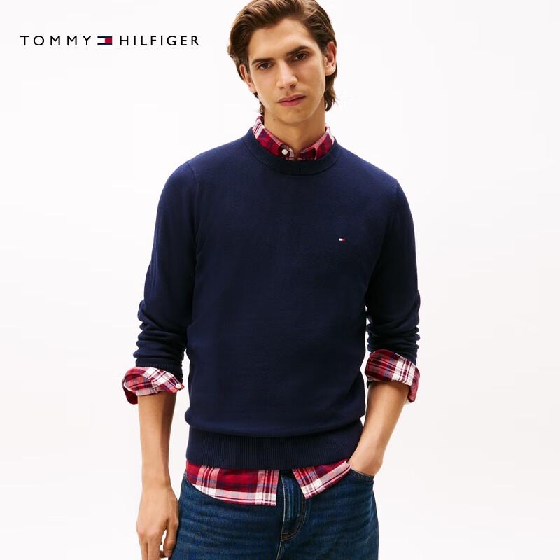 Tommy Hilfiger Men's Cotton Cashmere Crew Neck Sweater A/W 2025