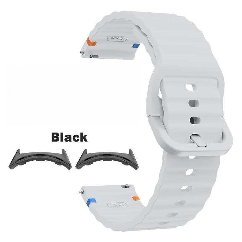 Sport-Ersatzarmband Passend für Google Pixel Watch 4/3 41mm 45mm Zubehör Wellen-Silikonband für Google Pixel Watch 2 1 Correa
