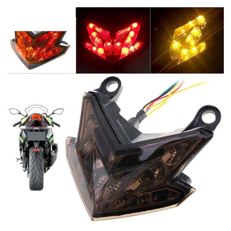 A03Z-Motorcycle Taillight LED Withturn Signal Light Brake Light Tail Light For Kawasaki Z125 2013- Z800 ZX6R 2013-2016