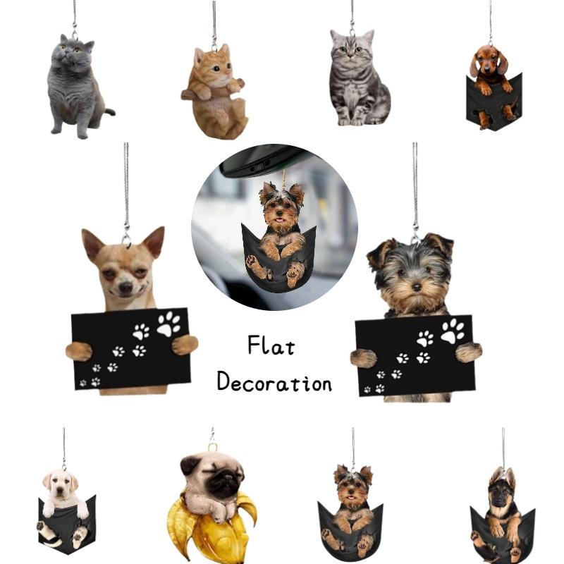 Cute Cat Design Car Hanging Decoration For Home Office And Car Rearview Mirror