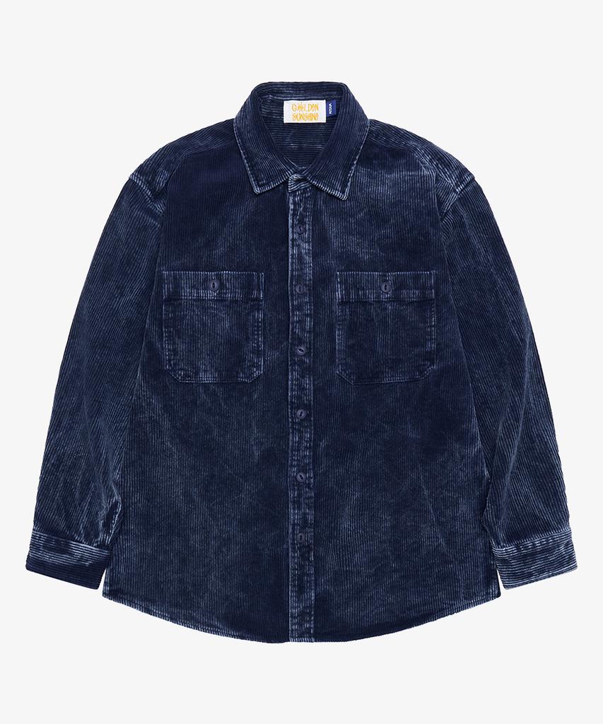 GOLDEN SUNSHINE Corduroy Washed Shirts_Navy