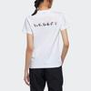 Adidas Panda Print Crew Neck Sports Tee Women Tops White GP1846