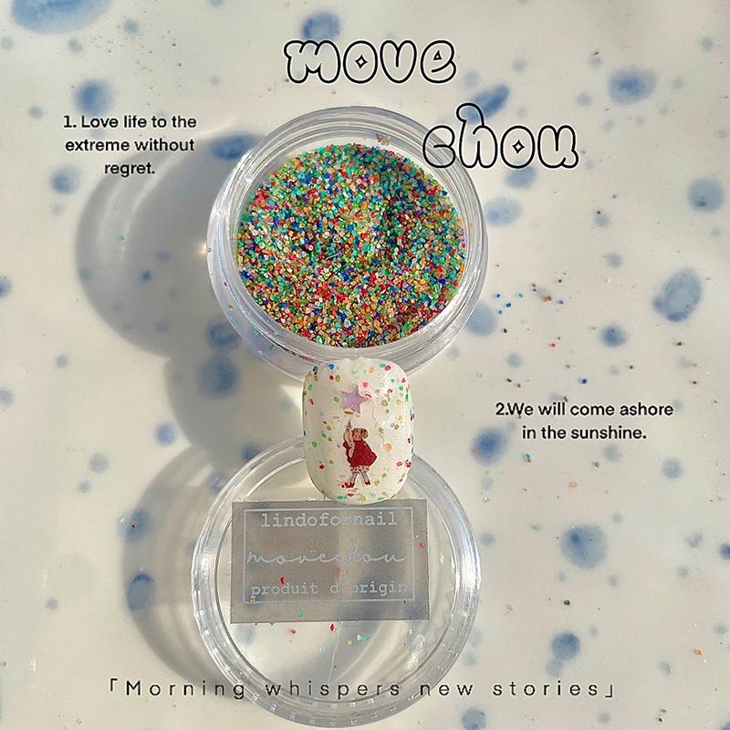 1Pc Autumn Winter Granulated Sugar Powder Wool Powder Water Ground Stone Powder Nail Accessories Glitter For Nails