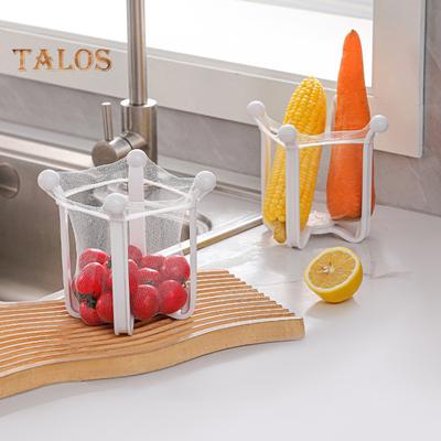 Kitchen Sink Strainer with Sink Basket Holder Sink Drain Strainer Filtering Mesh Bags for Kitchen Leftover