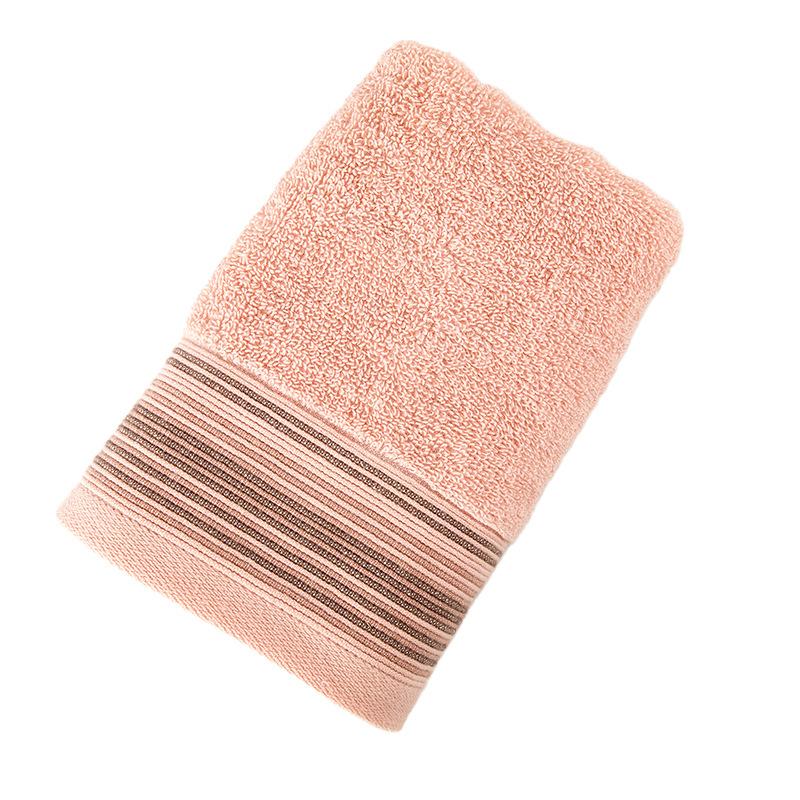 Couple color bar plain cotton towel thickened pure cotton face towel household absorbent adult face towel