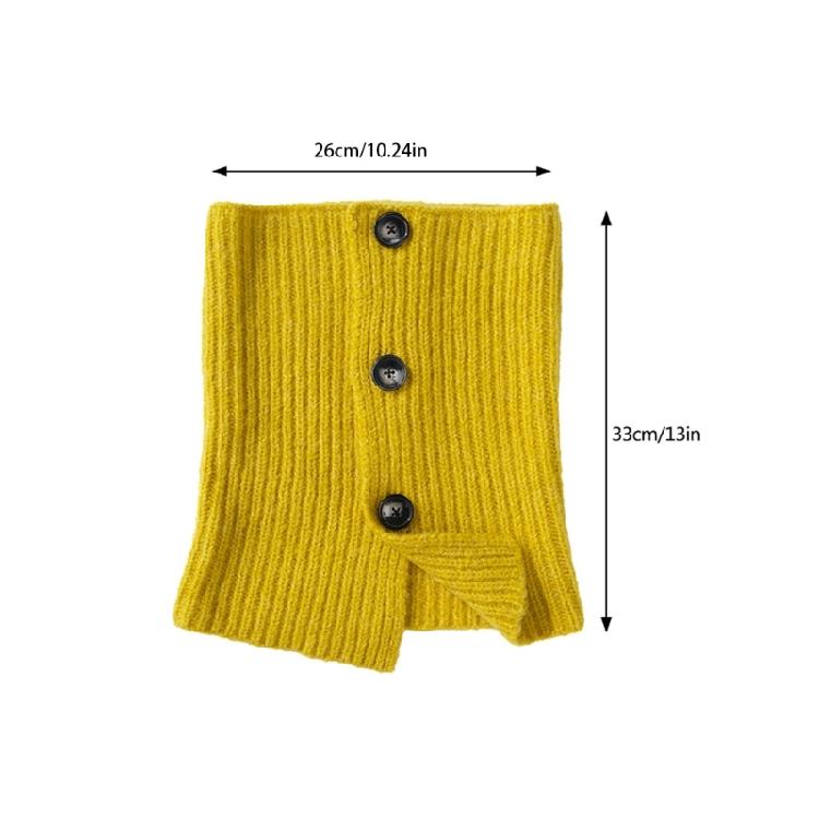 Buttoned Knitted Neck Scarf Neck Wrap for Winter Warmth Trendy Neck Gaiter Shoulder Wrap Neck Shawl for Women Travel