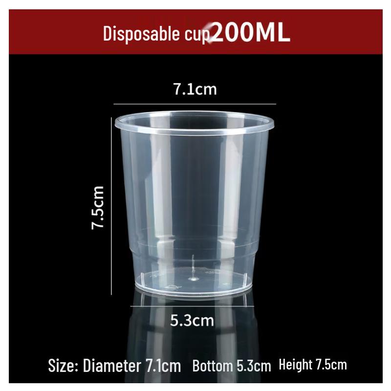 Saikeyou Disposable Clear Plastic Drinking Cups
