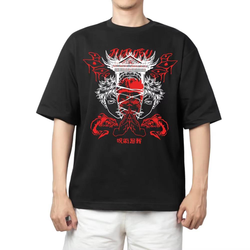 2026 Anime Jujutsu Kaisen Ryomen Sukuna Printed T Shirts Men Women Hip Hop T-shirt Print Crew Neck Casual T Shirt