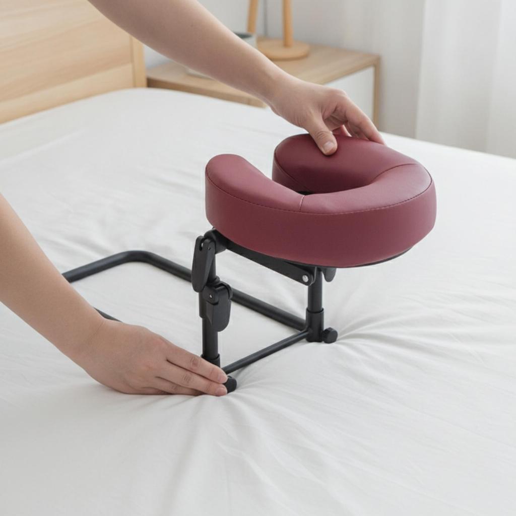 Massage Prone Pillow with Metal Frame Breathable for Chiropractors