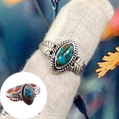 Women Rose Gold Filled Wedding Engagement Flower And Leaf Shape Ring