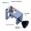 Heavy Duty Aluminum Cabinet Door Dowel Drilling Guide Tool Press Activated Wood Joinery Aid For Seamless Concealed Hole