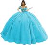 One Shoulder Wedding Dress Large Skirt Trailing Blue Sequin Evening Dress Bar Mitzvah Princess Dress