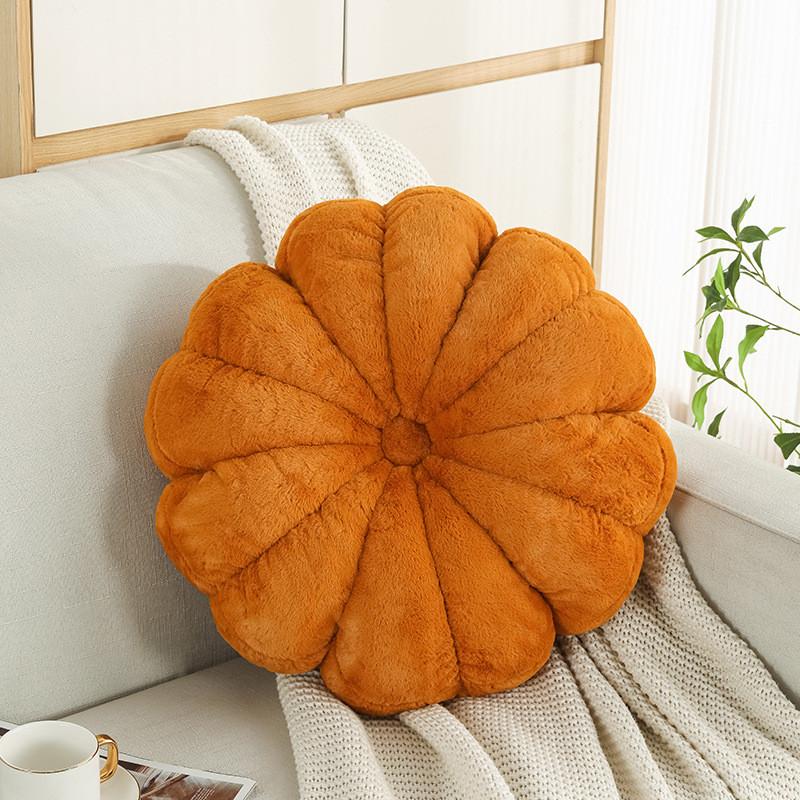 Nordic Small Bunny Fur Pumpkin Seat Cushion For Living Room Decor And Office Comfort