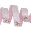 (10 yards/lot) 25mm White Silver Hot stamping grosgrain ribbon gift wedding ribbons