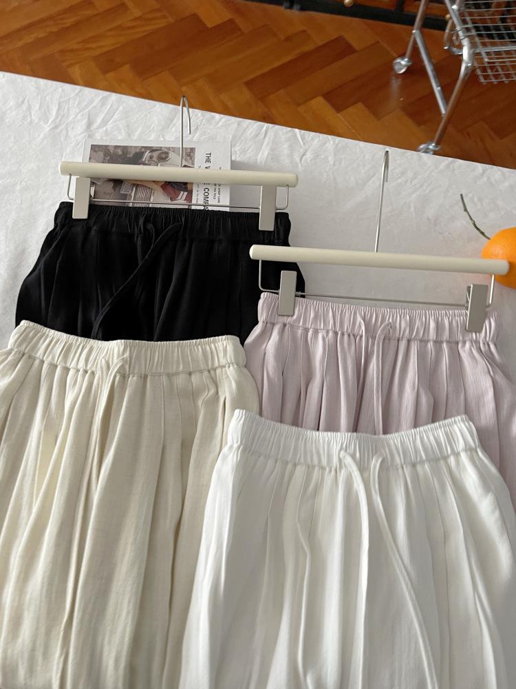 Korean Chic Summer Loose Wide-Leg Pants for Women - Lightweight, Cool, Straight-Leg Trousers
