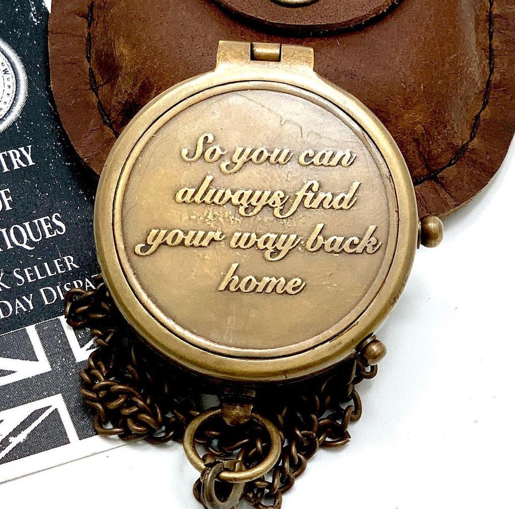 Unique Pocket Compass Brass Nautical Compass, Handmade Compass, Christmas Gift, Gift for Husband, Mens Gift, Gift for Her, Wedding Gift