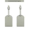 Customizable Soft PU Leather Luggage Tag with Logo and Travel Info Slot