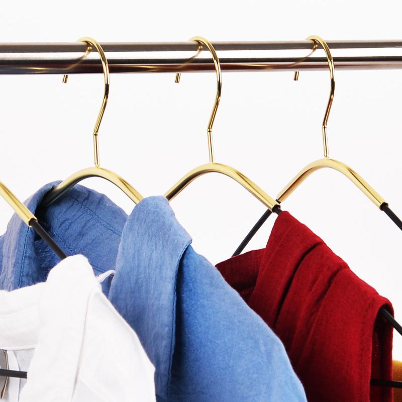 5PCS Multi-Function Drying Racks,Black Gold Metal Coat Hanger for Wardrobe Bedroom,Simple Portable Pants Trousers Storage Rack