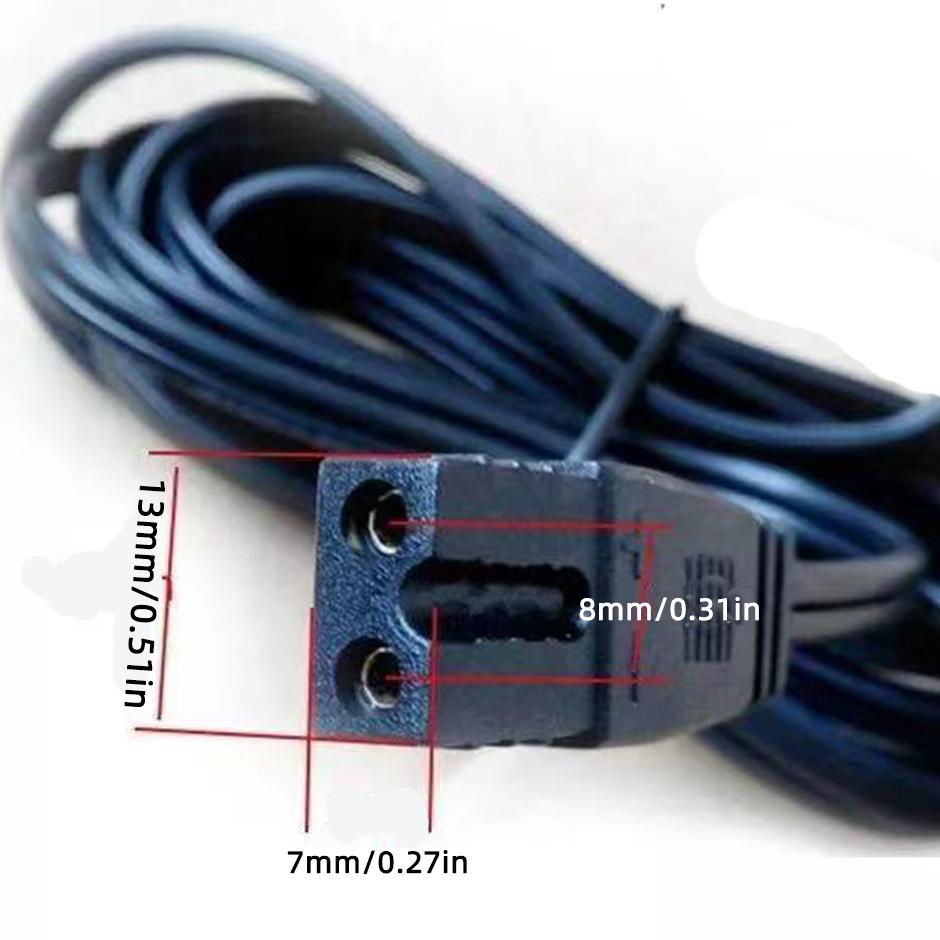 2 Pin Connection Cable Lead Power Adapter Plug Wire for Car Cooler Cool Box Mini Fridge DC 12V Mini Fridge Stereos Vacuum