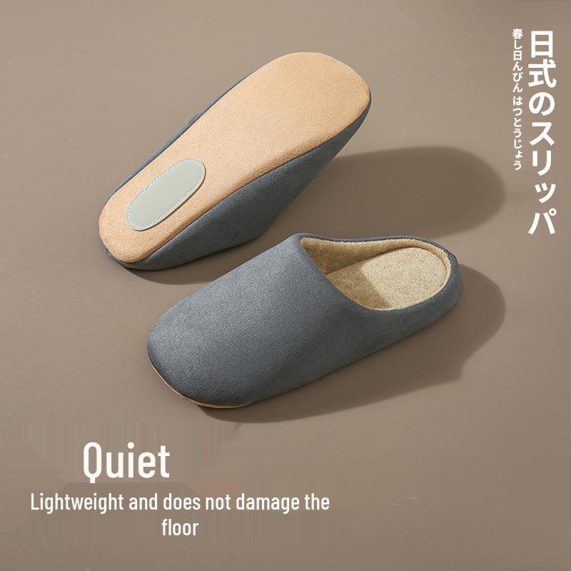 Japanska Bomulls Innetofflor - Dam- & Herrtofflor Halkfria, Tåslutna för Höst & Vinter