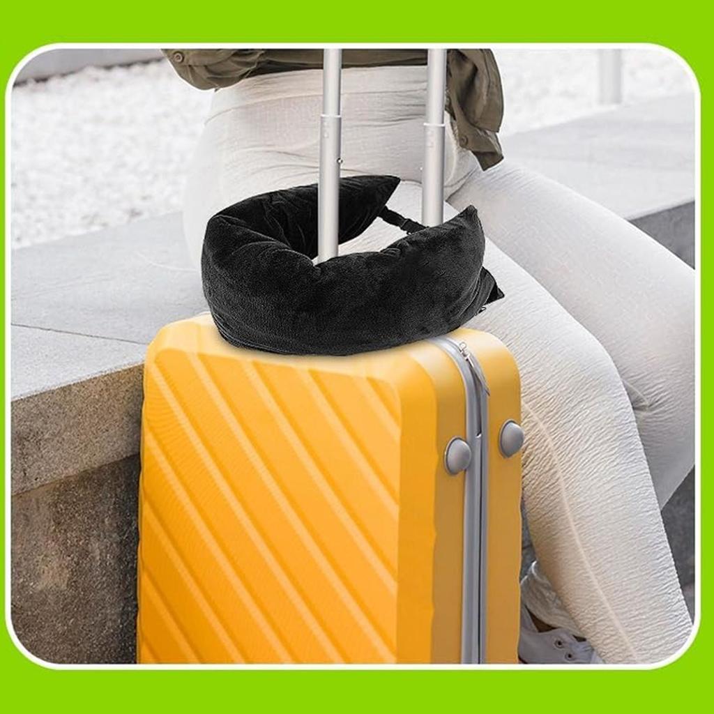 Stuffable Travel Pillow Multifunctional Portable Clothes Storage Fillable Neck Pillow for Extra Luggage