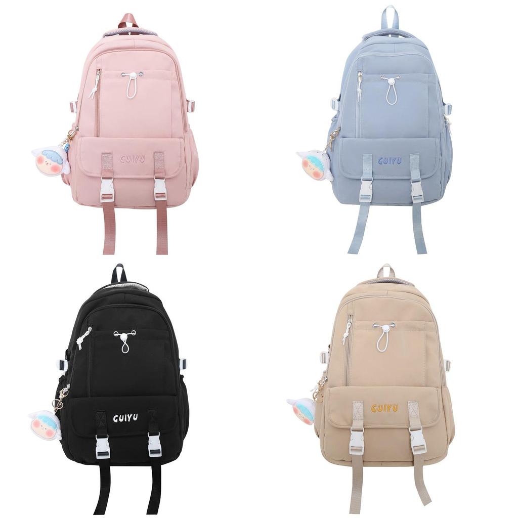 Girls Backpack 20l Nylon School Bag With Large Capacity For Daily Use