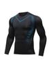 Men's Quick-Drying Long-Sleeve Athletic Bodysuit - High Elasticity & Breathable Fitness Wear