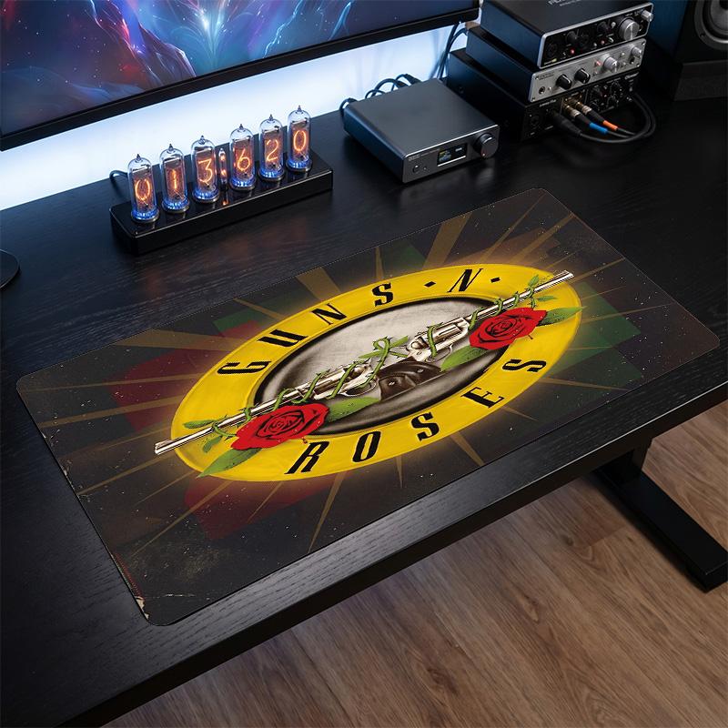Guns N’ Roses Print Large Mouse Pad Smooth Surface Anti?Slip Desk Mat For Gaming Office Laptop Decoration