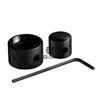 Double Layer Metal Knob Cap for Electric Guitar/Bass - Tone & Volume Adjustment with Screw Lock