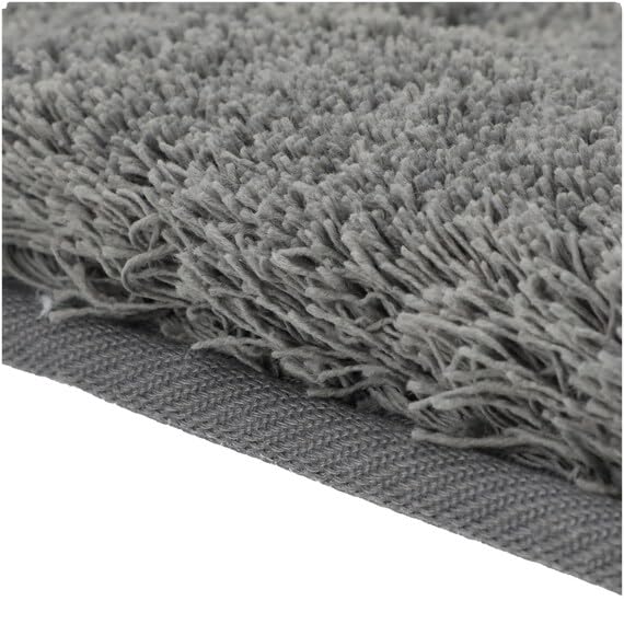 NITORI Absorbent Bath Dark NITORI 7741191 High-Density Mat, Regina, 45x60cm, Gray,