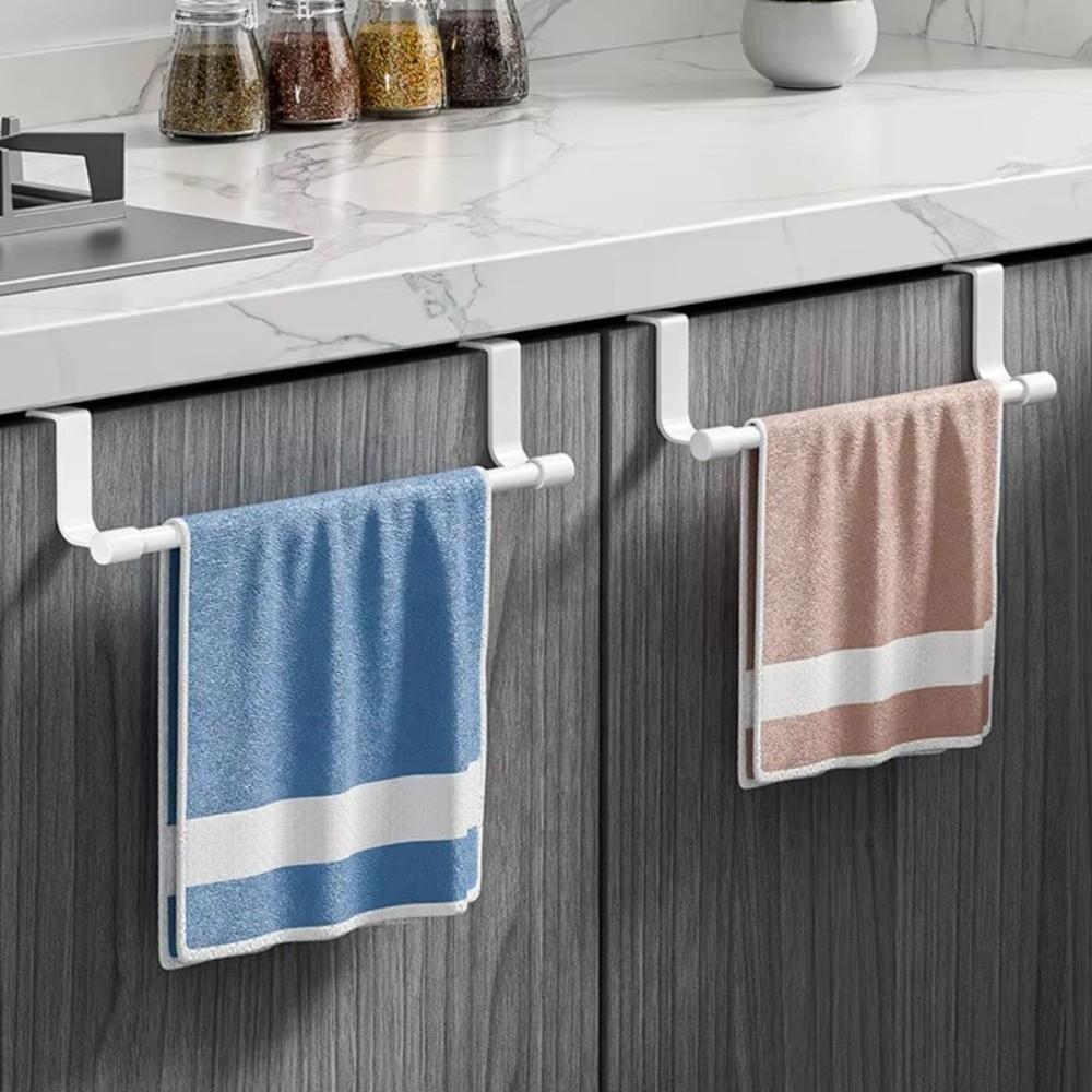 Rag Hanger Towel Rod Multi-purpose Towel Storage Organizer Gifts Over Cabinet Towel Rack