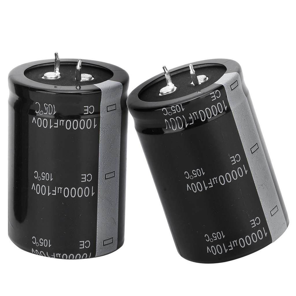 2pcs 10000uF 100V Electrolytic Capacitor 105 Celsius 35X50mm