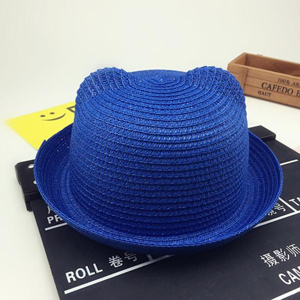 Childrens Cartoon Straw Hat With Sunshade For Summer Outings And Playtime