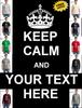 Personalized Custom Made To Order Keep Calm And Your Text Mens Cotton T Shirt