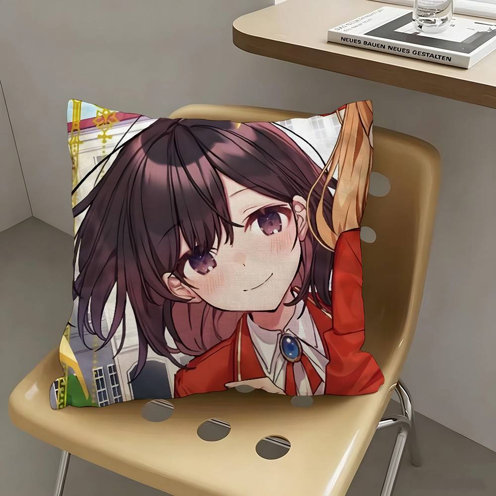 1pc Anime I Am In Love With The Villainess Pillow Case Fashion Square Pillowcase Bedroom Sofa Room Ins Decoration Leisure
