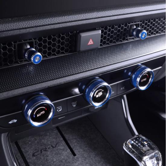 Console Air-Condition Adjust knob Blue Trim kit For Honda CRV CR-V  2024
