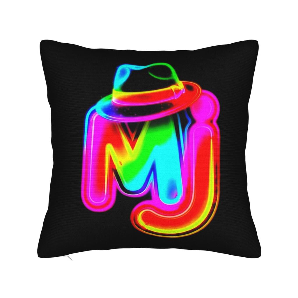 Mj Michael Jackson Kissenbezug Beidseitiger Druck Stoff Kissenhülle Dekorationen Wurfkissenbezug Hülle Sitzbezug 45X45cm