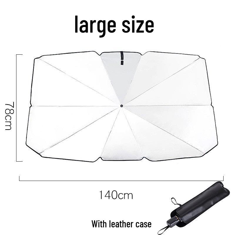 Silver-Coated UV-Protection Car Sunshade