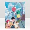 anime PPartTimer DDevil Throw Soft Flannel Blanket for Bed Bedroom Sofa Picnic Throw Skinfriendly Breathable Gift Cover