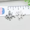 Set di 100 Ciondoli Gatto Farfalla Luna Argento Antico per Braccialetti e Collane Fai da Te