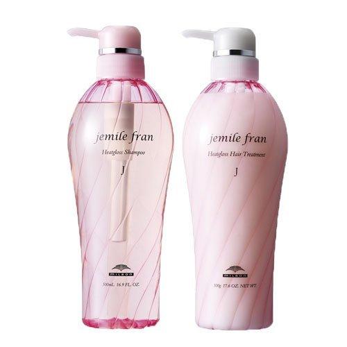 

Milbon Gemile Fran Heat Gloss J Шампунь 500 мл Лечение 500 г Набор +